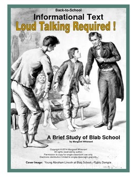 Preview of Informational Text  (Back to School):  Loud Talking Required!