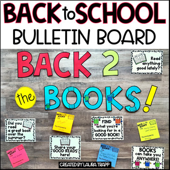 Preview of Back to School Bulletin Board - Back to the Books Library Bulletin Board