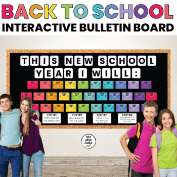 Preview of Back to School Interactive Bulletin Board | School and Classroom Community
