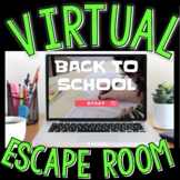 Back to School Interactive DIGITAL Escape Room - First Day - Team Building