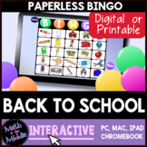 Back to School Interactive Digital Bingo Game (5x5)