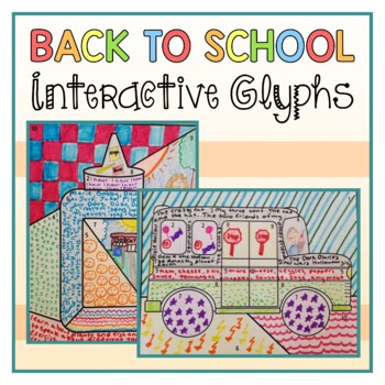 Preview of Back to School Interactive Glyphs - Art + Writing | Getting to Know You Activity