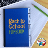 Back to School Interactive Notebook Flip Book (First day o