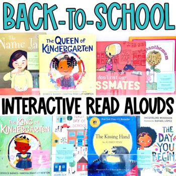 Preview of Back to School Interactive Read Aloud Bundle | Back to School Activities
