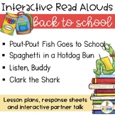 Back to School Interactive Read Alouds Bundle