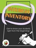 Back to School: Interest Inventory