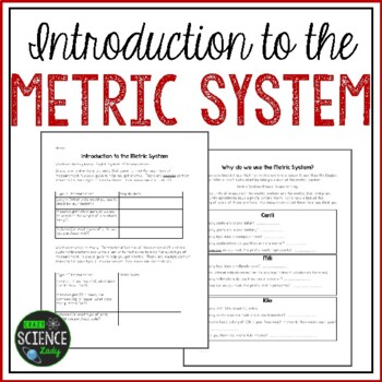 Preview of Metric System Introduction - Notes - Worksheets - Lab Activities