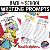 Back to School Journal & Writing Prompts - First Weeks of 