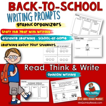 Preview of Back- to-School Writing | Activities  | Opinion Writing | Distance Learning