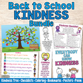 Back to School KINDNESS BUNDLE Coloring, Posters, Checklis