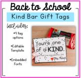 Back to School Healthy Snack Granola Bar Gift Tags (4 styles!)
