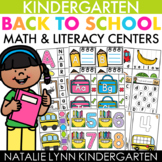 Back to School Kindergarten Centers Low Prep August Math L