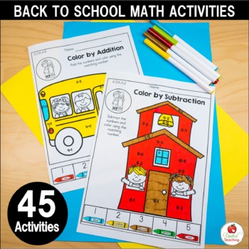 worksheets math kindergarten bundle activities teacherspayteachers subject worksheet printables
