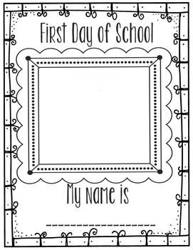 Back to School Kindergarten Mini Packet, First Day of School ...