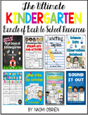 Back to School Kindergarten Resources