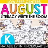 Back to School Kindergarten Write the Room August Literacy