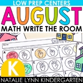 Back to School Kindergarten Write the Room MATH Centers August