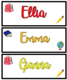 Back to School LABELS (EDITABLE)