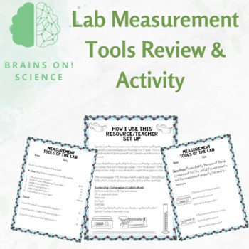 Preview of Metric Measurement Lab Review Activity Middle School