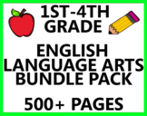 Back to School Language Art Reading Grammar Writing Spelli