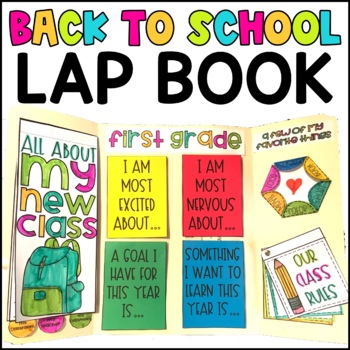 Back to School Lap Book by The Social Emotional Teacher | TPT