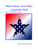 Back to School Lesson Plans (Constitution Week)