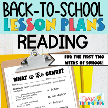 Preview of Back to School Activities | Lesson Plans for Reading | Spelling | Word Work