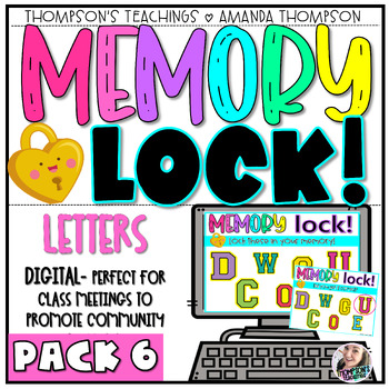 Preview of Back to School Letter Identification Game - Morning Meeting game - Digital