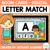 Back to School Letter Matching - Boom Cards - Distance Learning