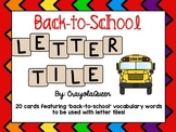 Back-to-School Letter Tile Cards