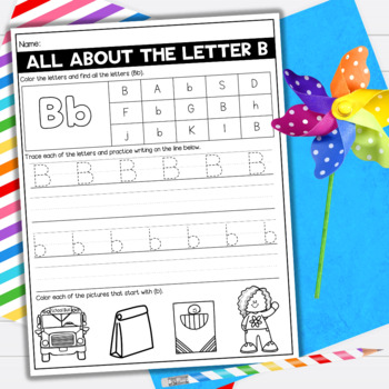 Back to School Letter Worksheets | Alphabet Worksheets | TPT