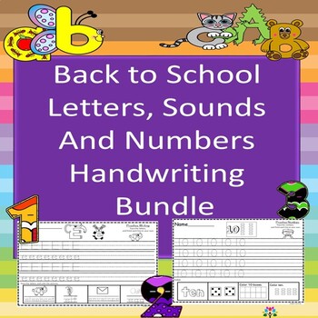 Preview of Numbers, and Sounds Writing Practice