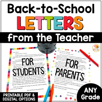 Welcome Back To School Letters Editable Distance Learning W Covid Option