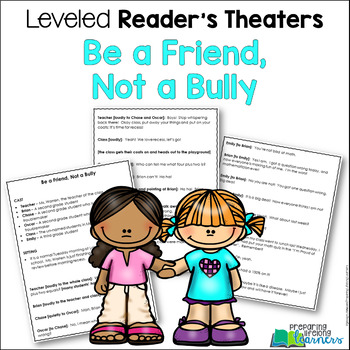 Preview of Back to School {Leveled Reader's Theater About Friendship and Bullying}