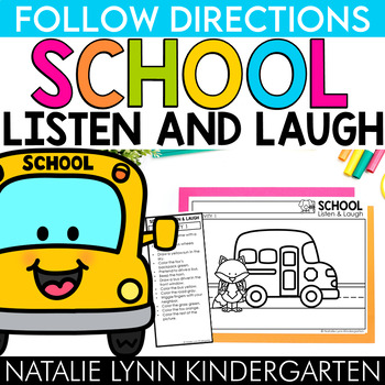 Preview of Back to School Listen and Laugh® Listening + Following Directions Activities