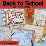 Back to School Literacy Activities BUNDLE for Grades 1-2 Centers