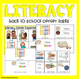 Back to School Literacy Center Tasks and Activities
