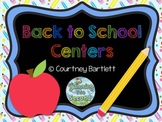 Back to School Literacy Centers