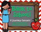 Back to School Centers (Literacy)