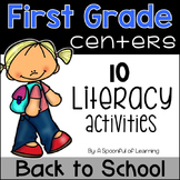 Back to School Literacy Centers - First Grade