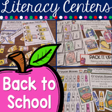 Back to School Literacy Centers for Kindergarten