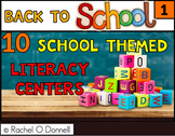 Back to School Literacy ELA Centers First Grade