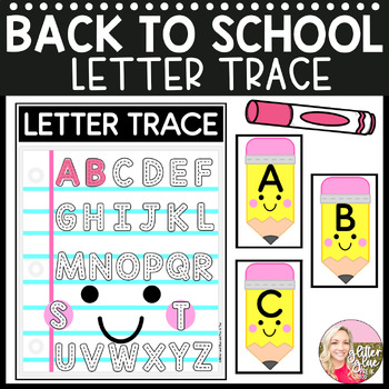 Preview of Back to School Literacy - Letter Trace - Alphabet Recognition - Handwriting