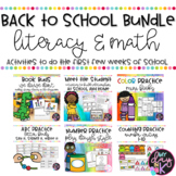 Back to School Literacy & Math Activities Bundle