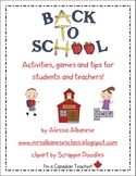 Back to School Literacy and Math Activities