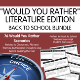 Back-to-School Literature "Would You Rather" Discussion Pack