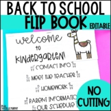 Back to School Llama Flip Book EDITABLE