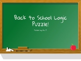 Back to School Logic Grid Puzzle!