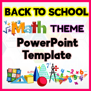 Preview of Back to School MATHEMATICS Theme PowerPoint Template | Editable