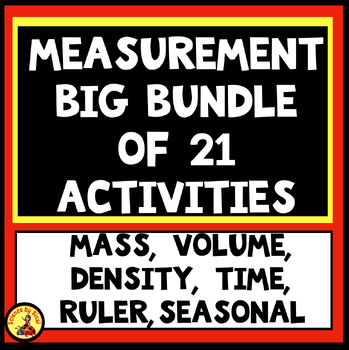 Preview of Back to School MEASUREMENT UNIT BUNDLE of 18 Activities Practice Review